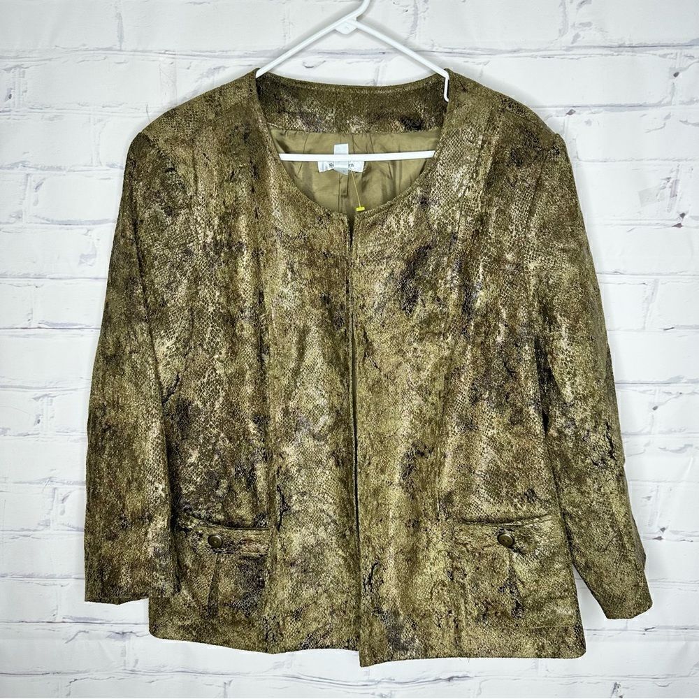 Dress Barn size 18/20 gold jacket